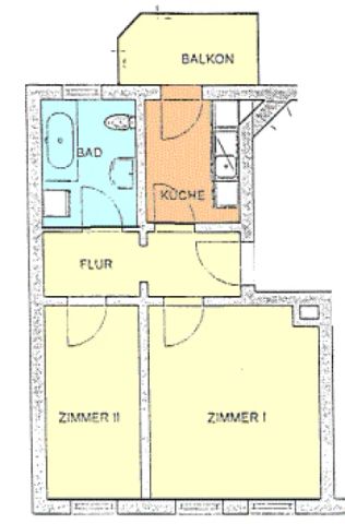 Helle 2-Zimmerwohnung im Dachgeschoss mit Balkon in Plagwitz ! - Foto 4