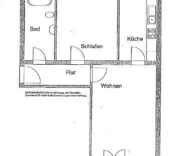 Zentrale 2-Zimmer-Wohnung mit Einbauküche und Balkon 1102-24.15 - Foto 4