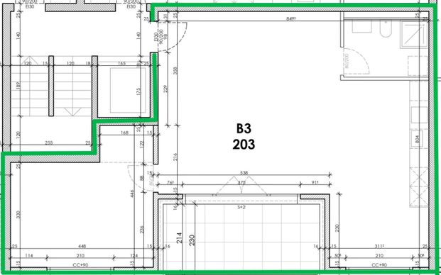 2.5 Zimmer, 61 m², 2. Stock - Foto 1