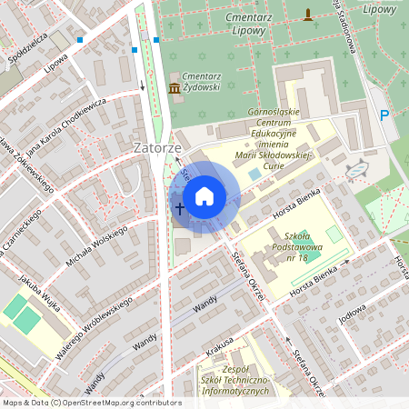 ul. Stefana Okrzei, Zatorze, Gliwice, śląskie