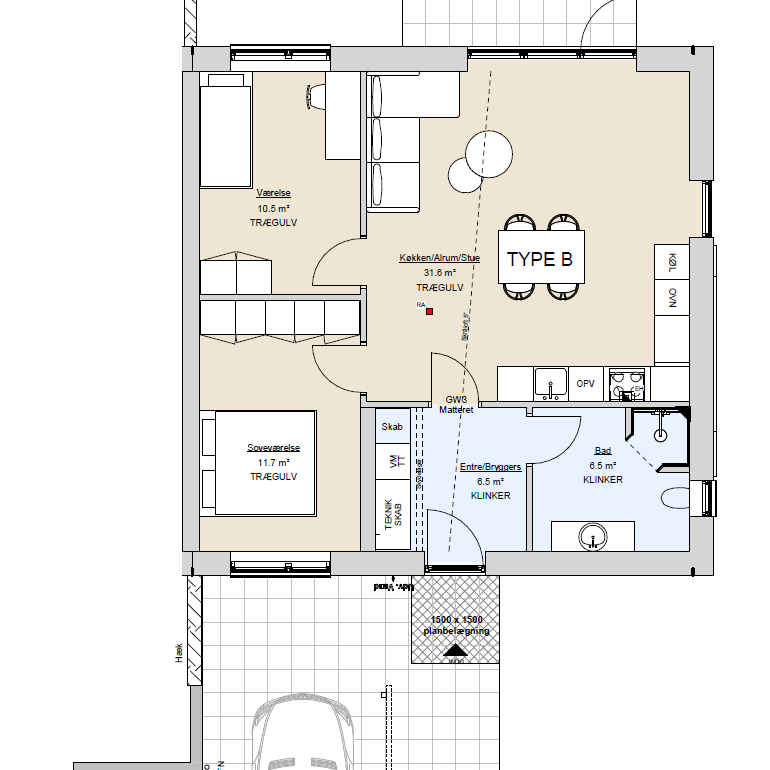 Moderne rækkehus til leje i Mejrup - Photo 1