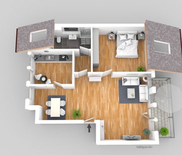 Moderne 2 Zimmer Wohnung in Hehlentor - Foto 6