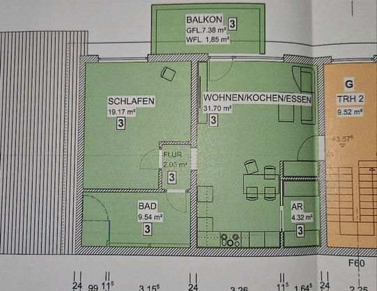Mietwohnung ca. 69 m2 in 56290 Buch ab 01.11.25 zu vermieten - Foto 1