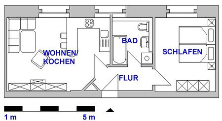 Große Singlewohnung nahe Zeisigwald - Photo 4