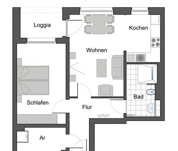 Erstbezug: Seniorenwohnung mit WBS - Foto 3