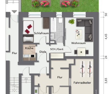 Für Singles - 1,5 Zimmer Wohnung in Köln-Sülz - Photo 6