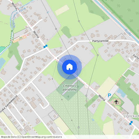 ul. Wolna, Ligocka Kuźnia, Rybnik, śląskie