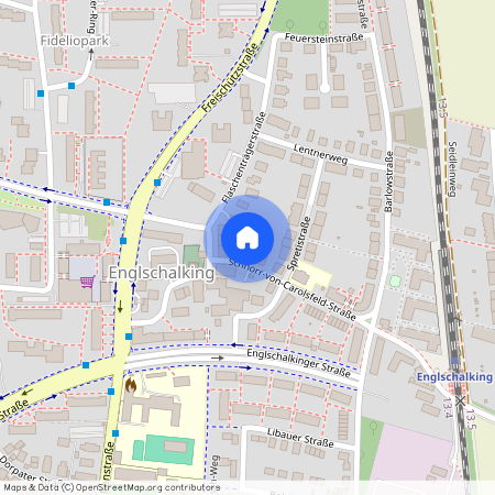 Schnorr-Von-Carolsfeld-Straße, 81927 München Denning ca. 5, 3 km east of Munich-center