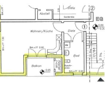Möblierte 1,5 Zimmer Wohnung mit Balkon in Eichwalde - Photo 2