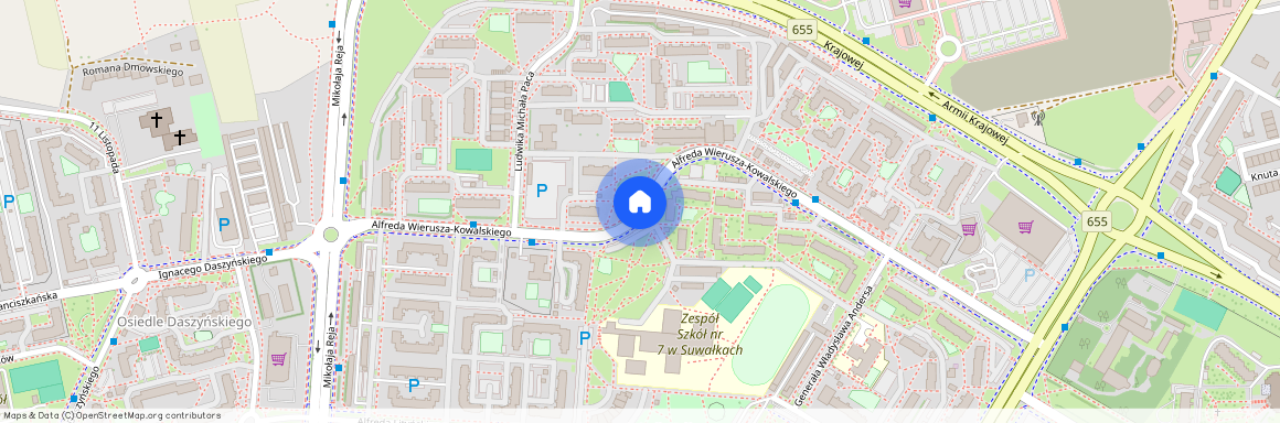 ul. Alfreda Wierusza-Kowalskiego, Suwałki, podlaskie