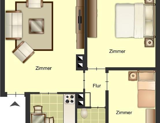 Demnächst frei! 3-Zimmer-Wohnung in Gronau Gronau - Photo 1