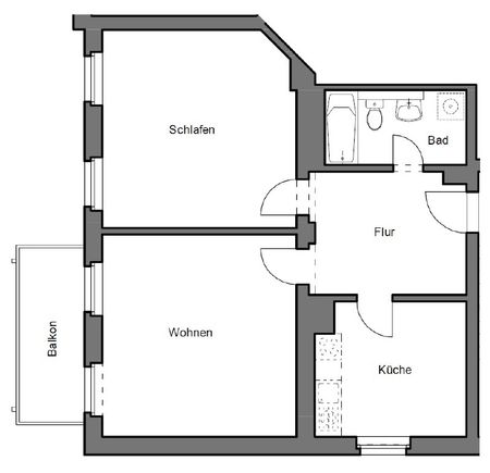 Willkommen in Löbtau - Großzügige 2-Zimmerwohnung mit sonnigem Balkon - Foto 5