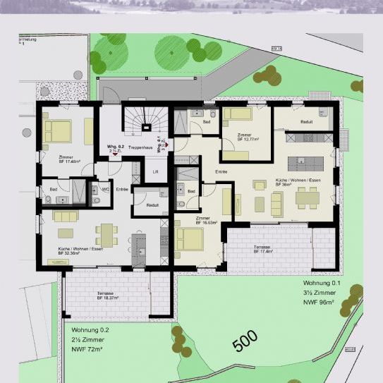 2.5 Zimmer, 72 m² - Photo 1