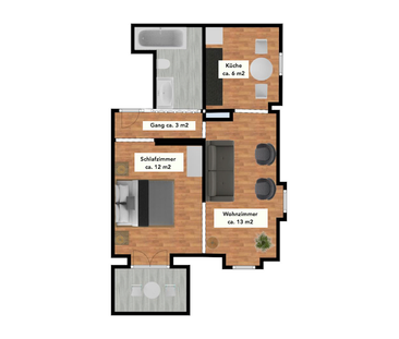Charmante unmöblierte 2.5-Zimmerwohnung nahe dem Zürcher Hauptbahnhof - Photo 5