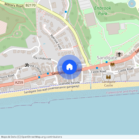 Sandgate High Street, Sandgate, Folkestone, Kent, CT20