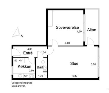 2-værelses Lejlighed på 70 m² i Esbjerg N - Photo 2