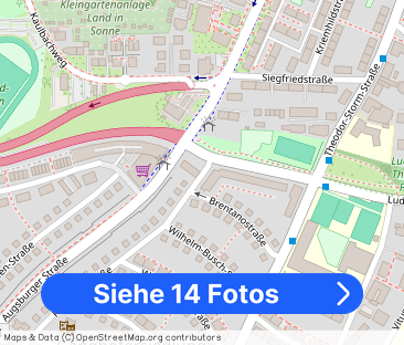 Teilmöblierte 2,5-Zimmer-Wohnung mit EBK und Balkon unweit der Unik... - Foto 1