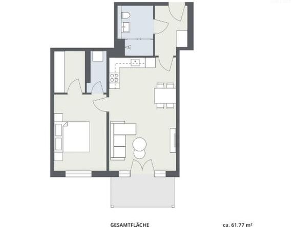 2-Zimmer-Neubauwohnung im 3. OG mit Balkon & Ankleide - Photo 1