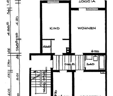 Klassische 3-Zimmer-Wohnung mit Loggia in zentraler Lage von Leverk... - Foto 1