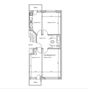 3 Zimmer, 64 m², 2. Stock - Photo 3