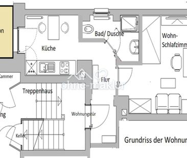 Single-Wohnung mit EBK, Balkon, Altbau, zentral, im Grünen - Foto 4