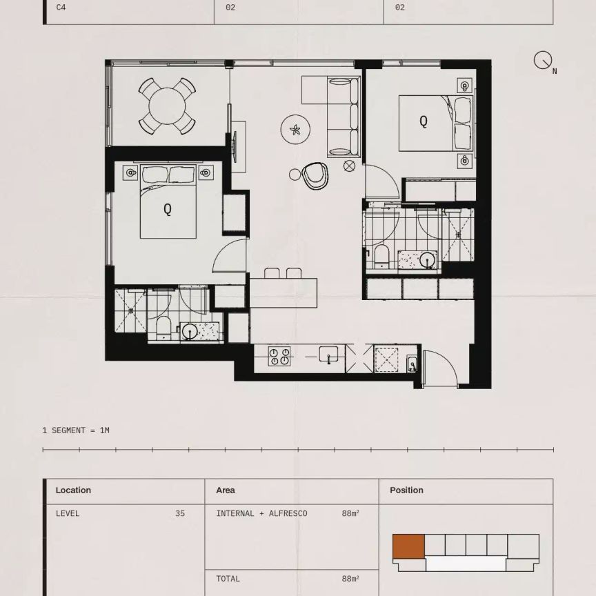 2 Bedroom Apartment Unfurnished - Photo 1