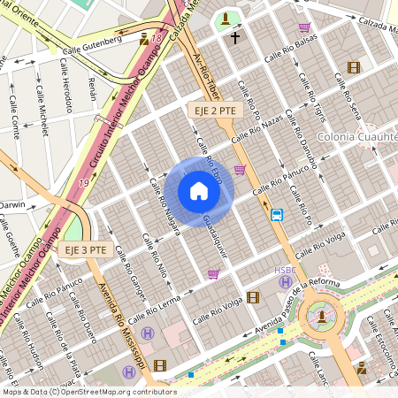 RIO GUADALQUIVIR #52, Colonia Cuauhtémoc, C.P. 06500, Df / Cdmx