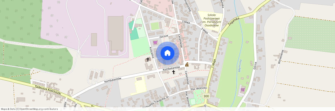 ul. Kościelna, Gozdnica, żagański, lubuskie