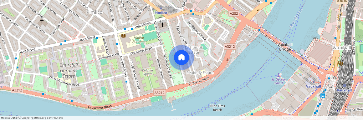 St George's Sq, London, SW1V