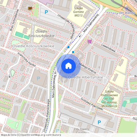 ul. Uniwersału Połanieckiego, Bieńczyce, Bieńczyce, Kraków, małopolskie