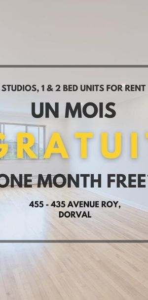 🟢UN MOIS GRATUIT*🟢 🏡 1 chambre lumineuse |1 290 $/mois - Photo 1