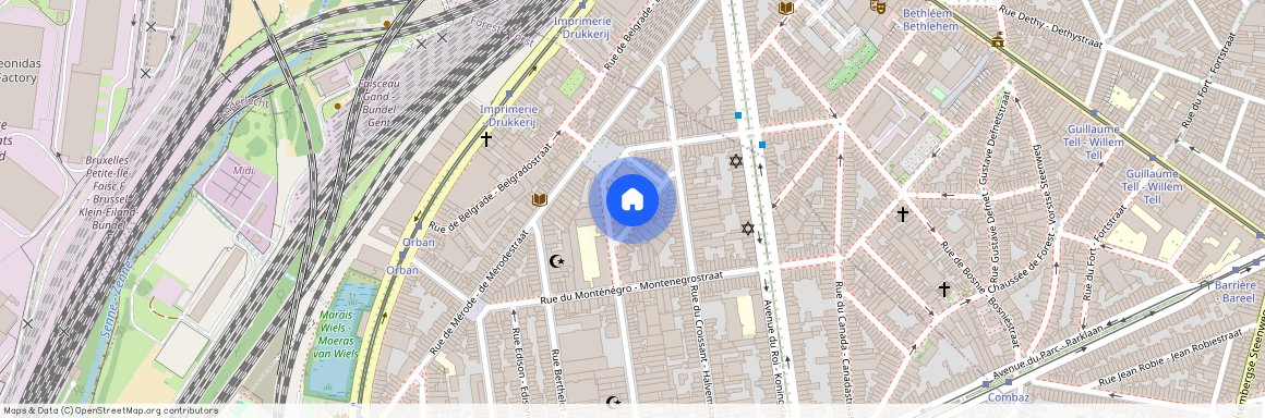 Rue des Moines - Monnikenstraat 12, 1190 Forest - Vorst, Belgium