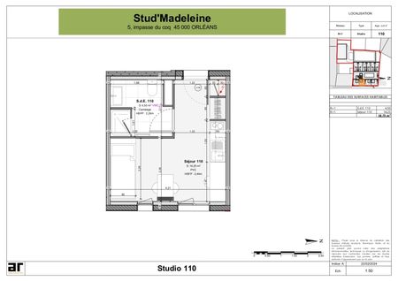 Location Appartement 1 pièce 18m² ORLEANS 45000 - Photo 4
