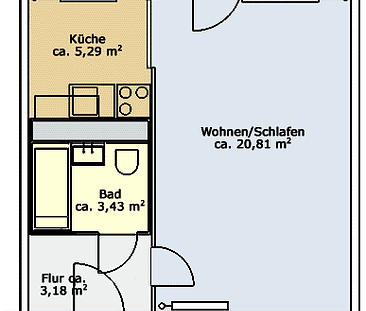 1-Raum-Wohnung in Chemnitz Morgenleite - Foto 1