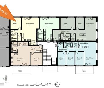 2.5 Zimmer, 75 m², 1. Stock - Photo 4