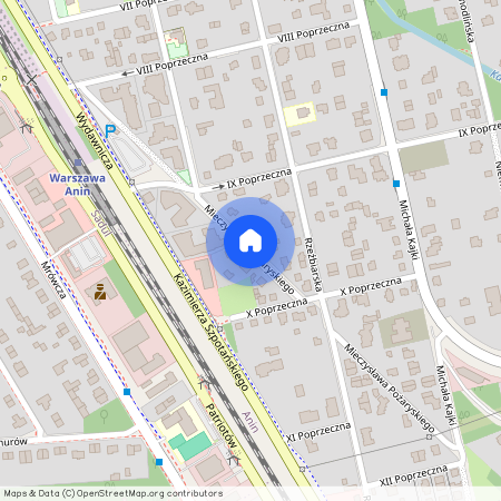 ul. Mieczysława Pożaryskiego, Anin, Wawer, Warszawa, mazowieckie