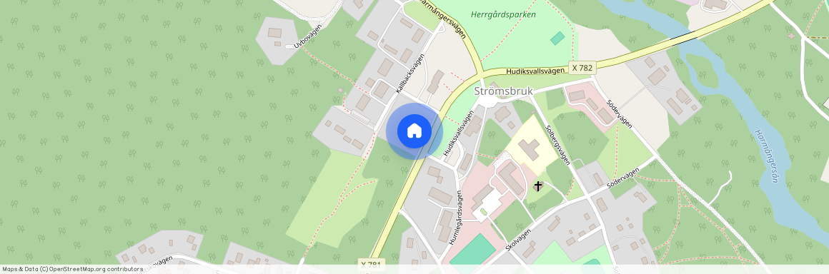 Strömsbruk, Gävleborg, Nordanstig, Hudiksvallsvägen 1 B