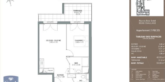 Location Appartement 2 pièces 42m² CHALLANS 85300 - Photo 3