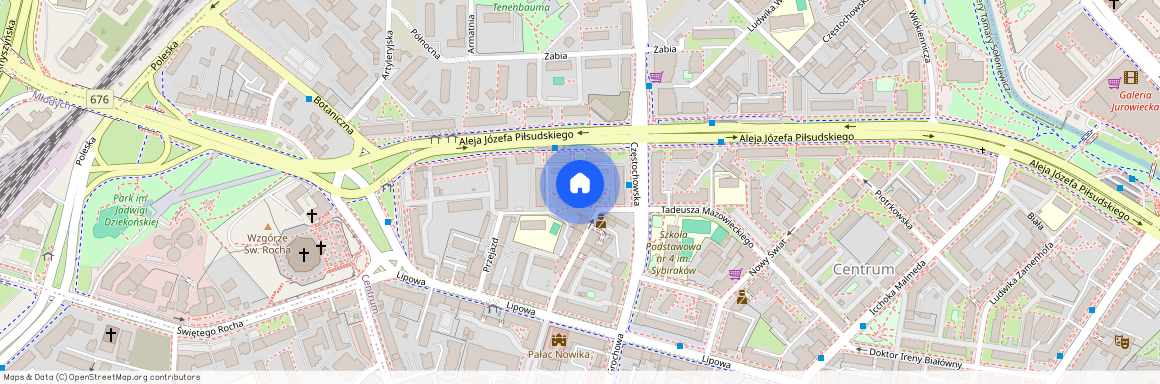 ul. Aleja Józefa Piłsudskiego, Centrum, Białystok, podlaskie