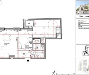 Appartement T2 VAUJOURS à louer - Photo 2