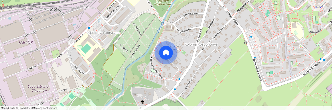 ul. Kolonia Rospontowa, Chrzanów, Chrzanów, chrzanowski, małopolskie
