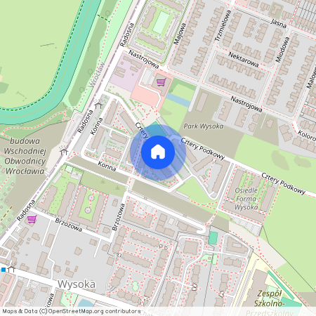 Cztery Podkowy 3, Wysoka, Kobierzyce, wrocławski, dolnośląskie