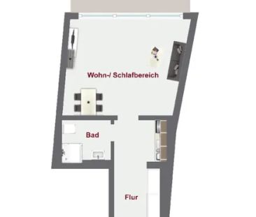 Direkt am Marktplatz! 1 Zimmer Apartment mit Einbauküche und Balkon! - Photo 2