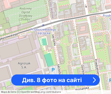 2 pok. 43 m2, 8 piętro, przy ul. Łęczyckiej - Фото 1