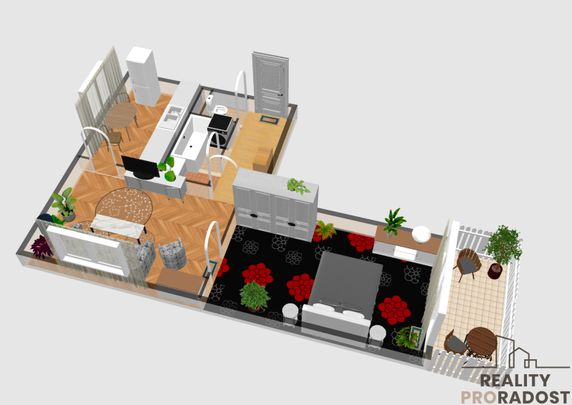 Pronájem bytu 2+1 67 m² - Fotografie 1