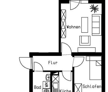 2-Raum-Balkonwohnung in ruhiger Wohnlage - Foto 1