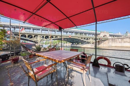 Élégante Péniche avec une vue unique de la Seine - Terrasse - Po - Photo 5