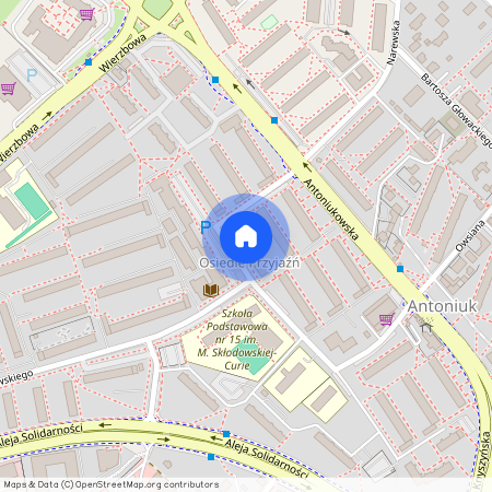 ul. Antoniukowska, Antoniuk, Białystok, podlaskie