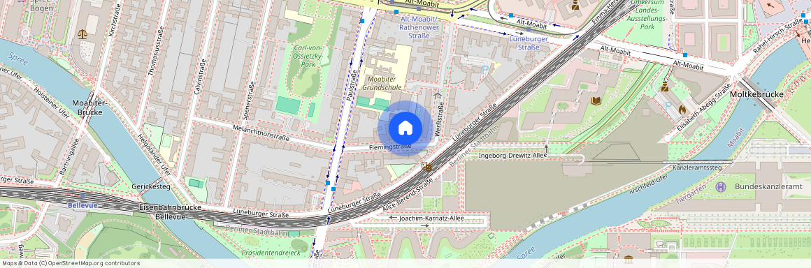 Flemingstr. 4, 10557 Berlin OT Moabit, Zur Karte