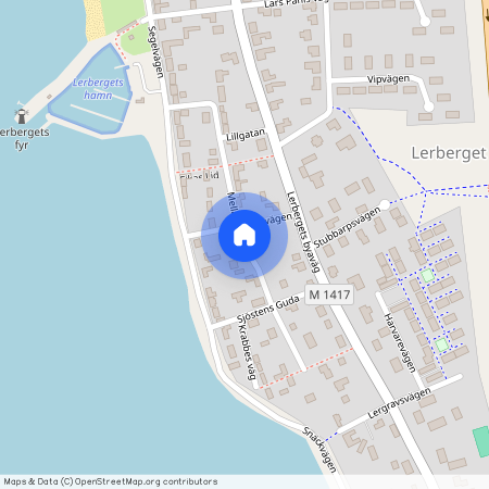 Mellangatan, Lerberget